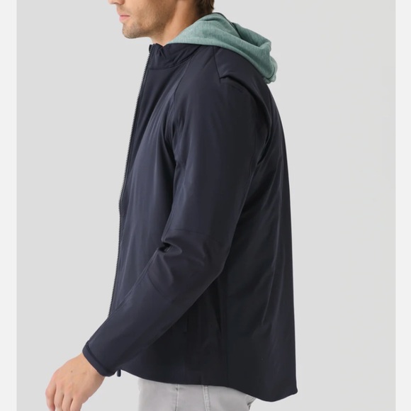 NWT Johnnie-O Performance Mens Folsom Rain Jacket Navy XL retails $398 hooded - Picture 5 of 17